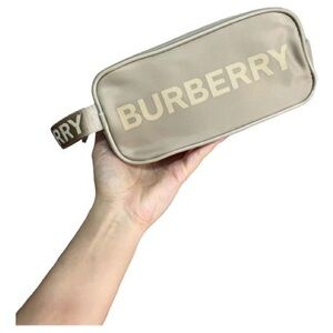 Burberry Tan Logo Interior Pouch